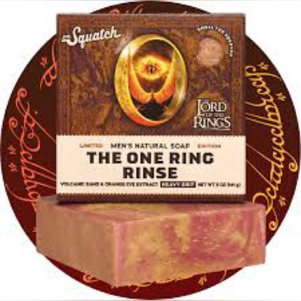 NIB 2 Dr. Squatch The One Ring Rinse Soap - Lord Of The Rings Limited Edition